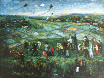 Latawce, olej 1960