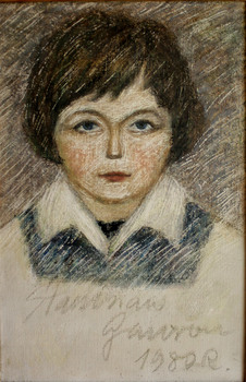 Portret wnuczki, pastel 1980